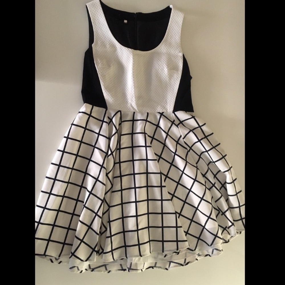 Anthropologie Black & White Dress